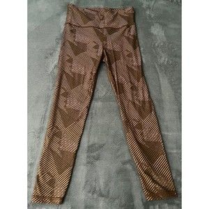Gap Womens Gapfit Leggings Yoga Pants Brown Medium Lightly Worn